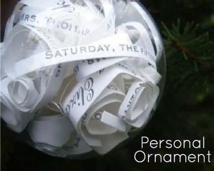 We've rounded up over 30 Easy Homemade Christmas Ornaments. These DIY ornament ideas are simple to make and many use what you already have. Try these fun DIY craft ideas! Your kids will love making these easy handmade ornaments for Christmas! #onecrazymom #christmasornaments #DIYornaments Clear glass ornament filled.