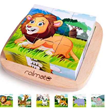 Wooden cube puzzle.