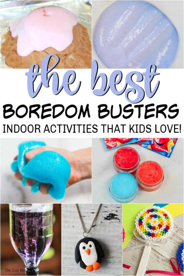 We have 30+ indoor activities for kids that are fun, easy and perfect for the family. Try these boredom busters for kids to keep them busy. We have 30+ indoor activities for kids that are fun, easy and perfect for the family. Try these boredom busters for kids to keep them busy.