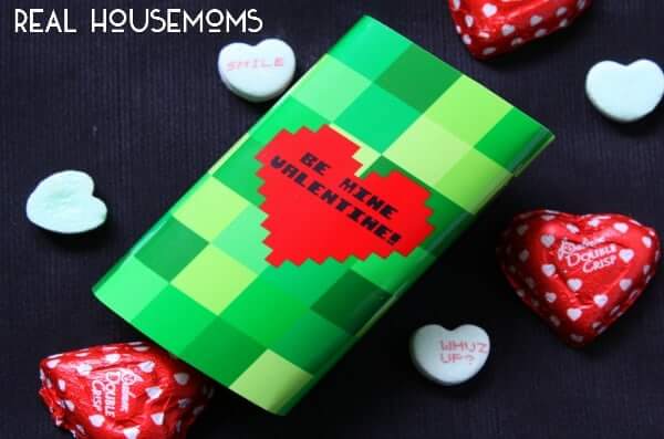 We have 25 free printable valentines day cards for kids sure to be a hit! 25 free printable valentines day cards that are easy and frugal to make at home. Minecraft valentine with candy.