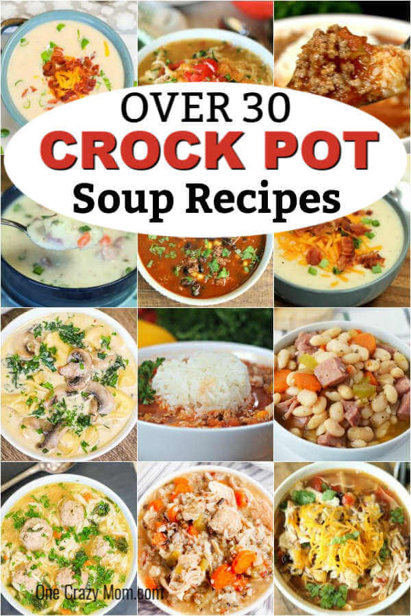 Find 30+ quick and easy crock pot soup recipes for busy moms. These delicious crock pot soup recipes will be perfect for busy weeknights. Find 30+ quick and easy crock pot soup recipes for busy moms. These delicious crock pot soup recipes will be perfect for busy weeknights.