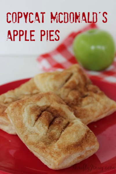 Here are over 50 quick and easy copycat recipes you will love. Try one of the best Copycat Restaurant recipes to make at home. Plus, save money! These are so delicious! McDonalds apple pies on a plate.