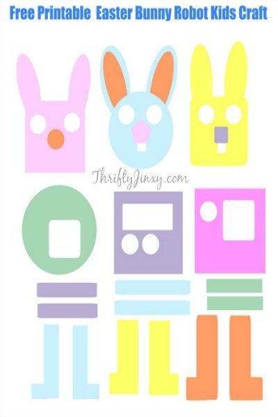 Try some of these quick and easy Easter crafts for kids. The ideas are endless and fun for the entire family. Find 20+ easy Easter crafts. Printable runny robot craft pieces.