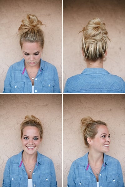 You will love these quick and easy cute bun hairstyles for busy moms. Find 25 messy bun hairstyles that take very little time. Cute buns for Mom. You will love these quick and easy cute bun hairstyles for busy moms. Find 25 messy bun hairstyles that take very little time. Cute buns for Mom.