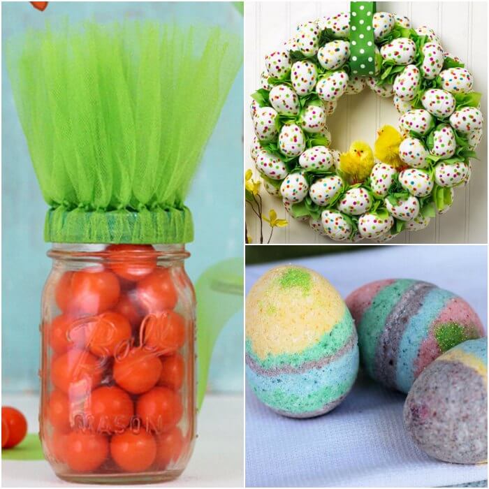 Try some of these quick and easy Easter crafts for kids. The ideas are endless and fun for the entire family. Find 20+ easy Easter crafts. Collage picture of Easter crafts.