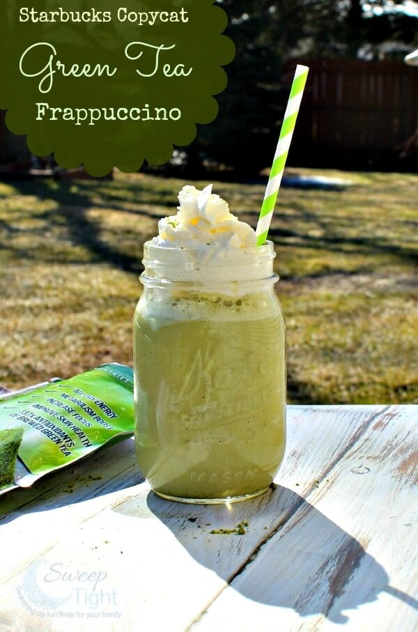 Here are over 50 quick and easy copycat recipes you will love. Try one of the best Copycat Restaurant recipes to make at home. Plus, save money! These are so delicious! Green tea frappuccino in a mason jar.