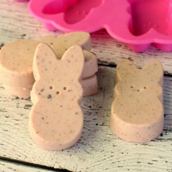 Try some of these quick and easy Easter crafts for kids. The ideas are endless and fun for the entire family. Find 20+ easy Easter crafts. Easter Peeps soap stacked together.
