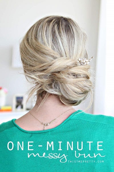 You will love these quick and easy cute bun hairstyles for busy moms. Find 25 messy bun hairstyles that take very little time. Cute buns for Mom. You will love these quick and easy cute bun hairstyles for busy moms. Find 25 messy bun hairstyles that take very little time. Cute buns for Mom.