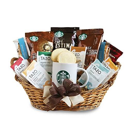 Here are 20 special Mothers day gift basket ideas. This Mother's day pamper mom with one of these mother's day gift baskets. We have the best mothers day gifts sure to make Mom feel loved and appreciated. 20 mother's day gift ideas. Coffee gift basket.