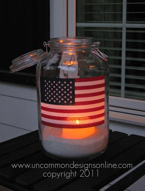 Take a look at these easy 4th of July Front Porch Ideas. Your house will be so festive with these 4th of July front porch decorating ideas. Patriotic front porch ideas for the 4th are simple and easy. Try these 4th of July decorations for the front porch. 12 Easy patriotic decorations for the porch you will love. Mason jar lantern on the porch.