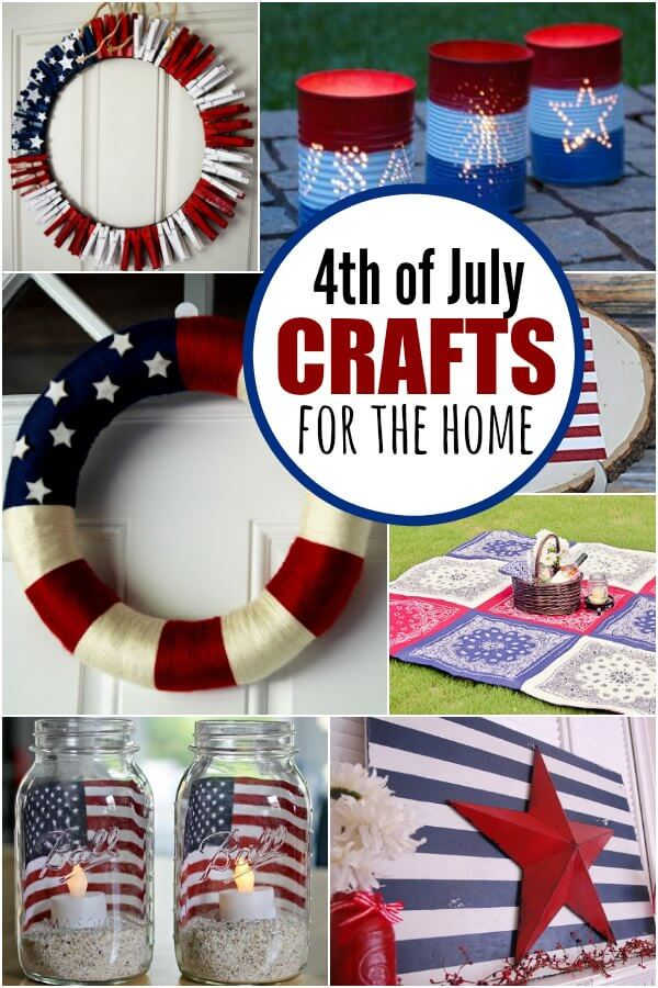 Check out these Fourth of July Crafts. You can make any celebration patriotic with these 4th of July Crafts for your home. Check out these Fourth of July Crafts. You can make any celebration patriotic with these 4th of July Crafts for your home.