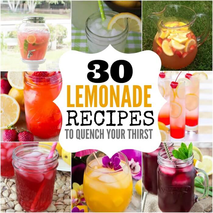 Check out the best 30+ lemonade recipes. You are going to love these homemade lemonade recipes for kids that are easy too. Check out these lemonade recipe homemade easy that include some strawberry, frozen, fresh, easy and lemon juice options too! #onecrazymom #lemonaderecipes Check out the best 30+ lemonade recipes. You are going to love these homemade lemonade recipes for kids that are easy too. Check out these lemonade recipe homemade easy that include some strawberry, frozen, fresh, easy and lemon juice options too! #onecrazymom #lemonaderecipes