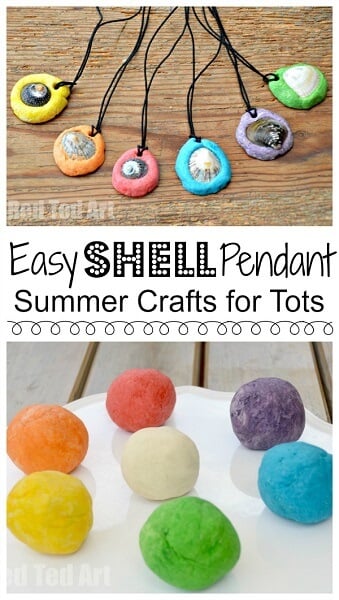 Summer is here and we have 25 adorable seashell crafts for kids. This is such a fun activity to keep the kids busy. Plus, seashells are inexpensive or free. Necklaces with seashells.