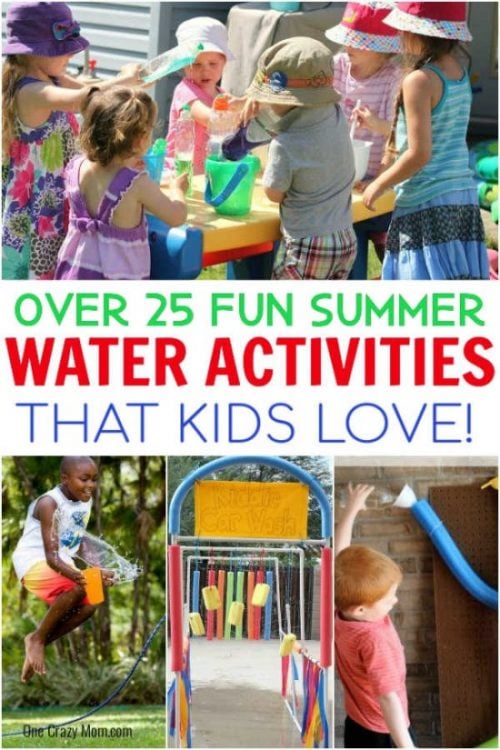 Check out these awesome water activities for kids. 25 fun water activities for kids that everyone is sure to love. Perfect for summer and frugal too! Check out these awesome water activities for kids. 25 fun water activities for kids that everyone is sure to love. Perfect for summer and frugal too!