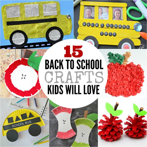 Get the kids excited for back to school with these fun back to school crafts for kids. Find 15 back to school crafts that are easy and frugal to make. Get the kids excited for back to school with these fun back to school crafts for kids. Find 15 back to school crafts that are easy and frugal to make.