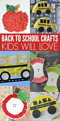 Get the kids excited for back to school with these fun back to school crafts for kids. Find 15 back to school crafts that are easy and frugal to make. Get the kids excited for back to school with these fun back to school crafts for kids. Find 15 back to school crafts that are easy and frugal to make.