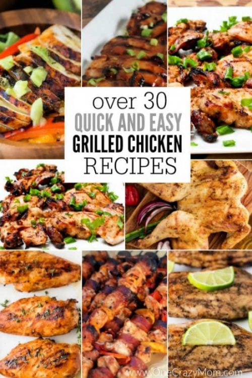 Take a look at these easy grilled chicken recipes. You will find over 30 of the best grilled chicken recipes. Perfect for summer! Take a look at these easy grilled chicken recipes. You will find over 30 of the best grilled chicken recipes. Perfect for summer!