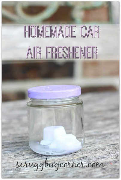 If you're looking for easy ways to make your home and car smell amazing, try one of these DIY Air Fresheners.These ideas are natural and smell wonderful. Jar for car with DIY air freshener.
