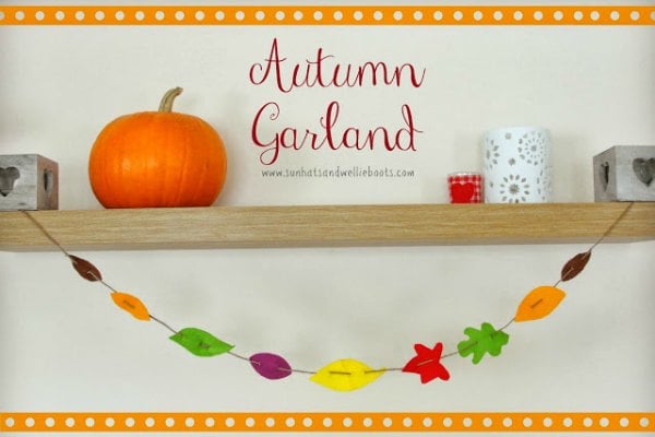 Get inspired with these Thanksgiving home decorations.20 DIY Thanksgiving Decorations you will love.Thanksgiving home decorations that won't bust the budget No sew fall banner on a shelf.