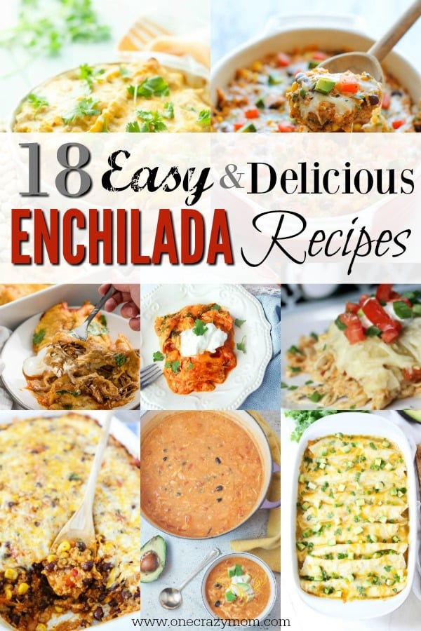 Easy Enchiladas Recipes make the perfect dinner idea any day of the week. We have 18 must try enchiladas recipes that are easy to make and taste amazing. Easy Enchiladas Recipes make the perfect dinner idea any day of the week. We have 18 must try enchiladas recipes that are easy to make and taste amazing.