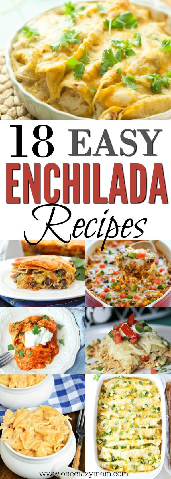Easy Enchiladas Recipes make the perfect dinner idea any day of the week. We have 18 must try enchiladas recipes that are easy to make and taste amazing. Easy Enchiladas Recipes make the perfect dinner idea any day of the week. We have 18 must try enchiladas recipes that are easy to make and taste amazing.