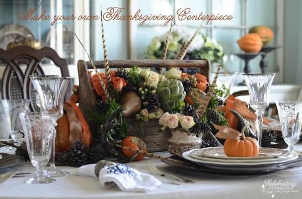 Make your table beautiful with these easy Thanksgiving table decor ideas. 20 Thanksgiving table decorating ideas that are budget friendly and easy to make. Thanksgiving centerpiece with flowers.