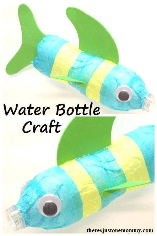 I think you will love these water bottle crafts for kids. These are perfect for keeping the kids busy without breaking the bank! Try 12 water bottle crafts for kids recycled. Your kids are going to love these DIY plastic bottle crafts! #onecrazymom #crafts #craftideas Fish with stripes.