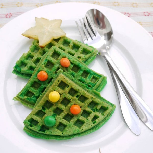 Make your Christmas breakfast menu special with these holiday breakfast ideas.20 Christmas breakfast recipes the family will love.Holiday breakfast recipes. Green waffles in shape of Christmas tree.