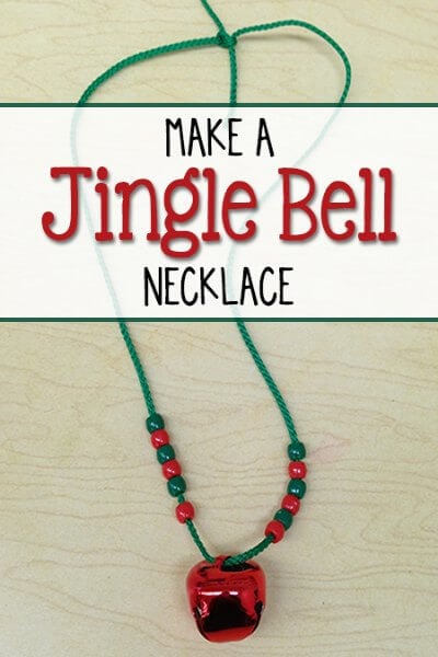 Find Easy Christmas ideas for families here. 20 Fun Christmas activities ideas for kids or toddlers from crafts to games that kids will love. Christmas activities to keep them busy. These are perfect for the classroom too! #onecrazymom #christmasactivities #kidactivities Jingle bell necklace.