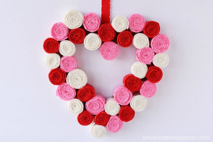 Heart shaped wreath.