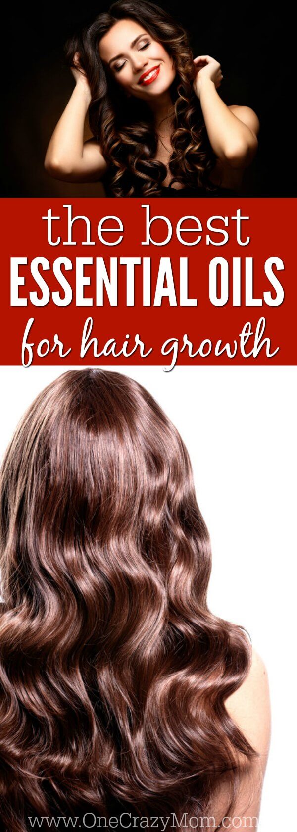 Learn all about the best oil for hair growth. Find the essential oils for hair growth. Give these essential oils to help with hair growth a try today. Woman with long hair.