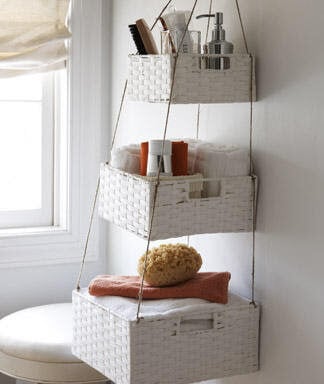 Get your home in order with Dollar Store Home Organization Ideas. 20 creative ways to make the most of your space with Dollar Store home organization. Baskets hanging on the wall.