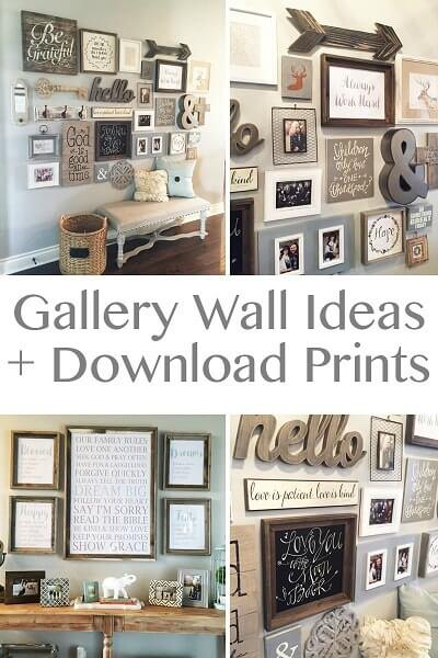 We have over 20 DIY Farmhouse decor ideas that are easy to make. Find lots of ideas that are budget friendly and simple to create for your home. Gallery walls.