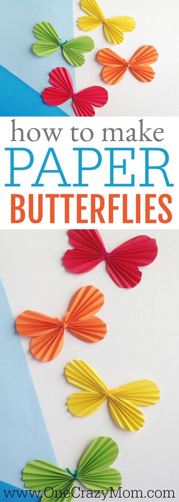 Make this fun butterfly craft for kids! DIY Butterfly Wall Art is so whimsical. Kid's will love making this DIY Paper Butterfly. Easy Paper Butterfly Craft for Kids is fun and easy! Paper butterflies hanging on wall.