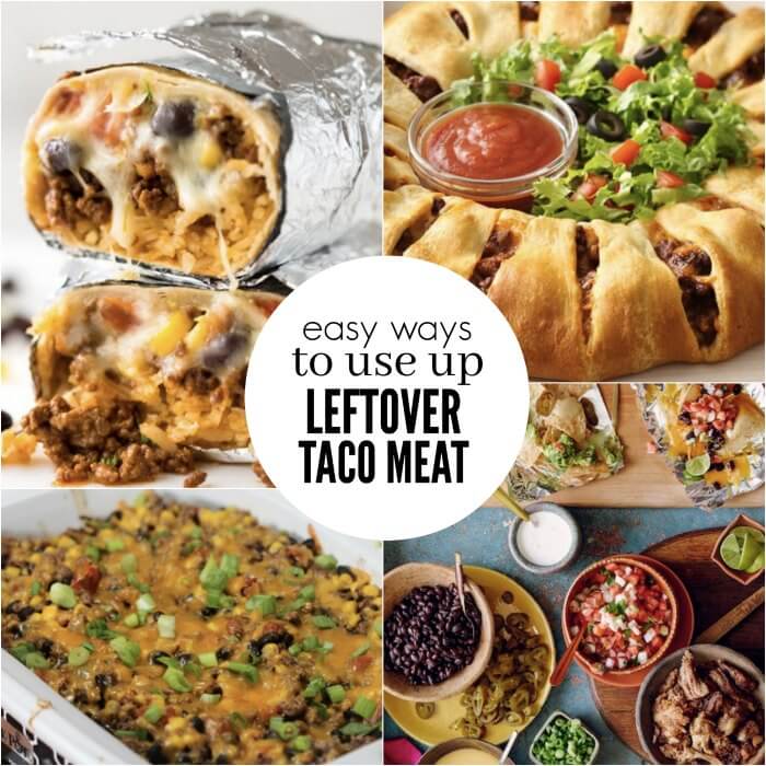 Find delicious ways to use leftover taco meat. Cook once and eat twice! 10 leftover taco meat recipes. Creative ways to make meal time stress free. Find delicious ways to use leftover taco meat. Cook once and eat twice! 10 leftover taco meat recipes. Creative ways to make meal time stress free.