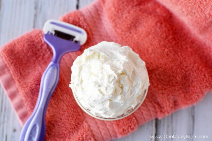 Try this diy shaving cream for Women for a closer shave.You will love how luxurious this natural shaving cream is. This easy homemade shaving cream leaves your skin silky smooth! Plus, its very simple and quick to make. Container of shaving cream.