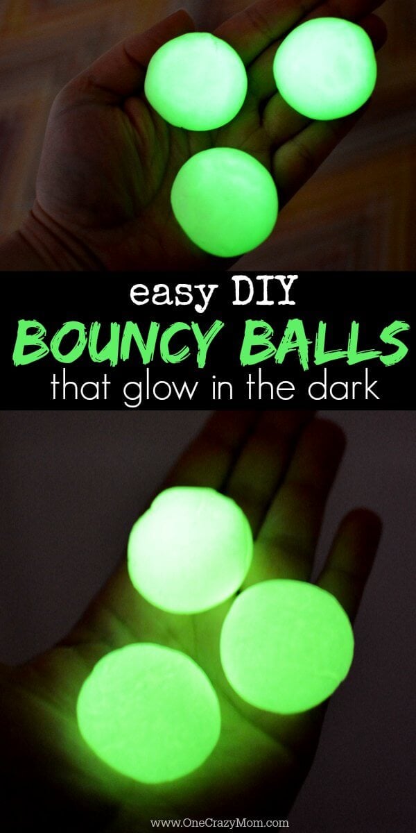 Kids are going to love these fun DIY Bouncy Balls. Learn how to make a bouncy ball! Glow in the dark bouncy balls are so cool! Once you know how to make bouncy balls, it's so simple and fun to do! Glow in the dark bouncy balls ready to play with.