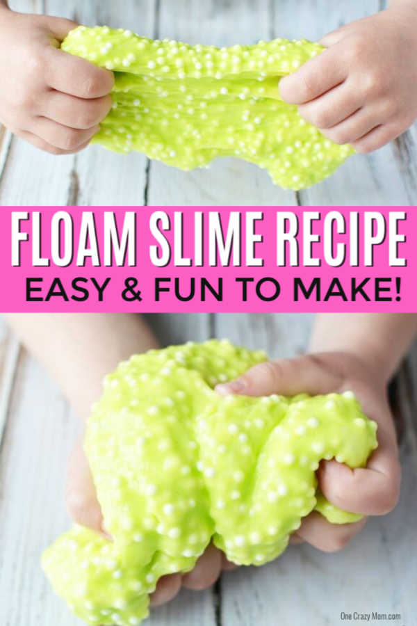 Learn how to make this floam recipe with liquid starch that is also borax free! This floam slime recipe is very easy to make and does not require a ton of ingredients. Once you know how to make floam slime, it's very simple. The kids will have a blast making this floam DIY! No need for kits when you have this no borax homemade recipe. #onecrazymom #floamrecipe Learn how to make this floam recipe with liquid starch that is also borax free! This floam slime recipe is very easy to make and does not require a ton of ingredients. Once you know how to make floam slime, it's very simple. The kids will have a blast making this floam DIY! No need for kits when you have this no borax homemade recipe. #onecrazymom #floamrecipe
