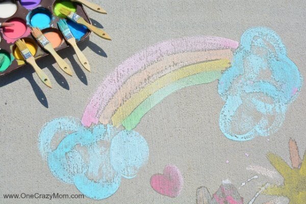Make this fun and easy sidewalk chalk paint recipe 3 ingredients. The kids will love using sidewalk paint to create artwork. Once you learn how to make this DIY sidewalk chalk paint recipe, you won’t believe how easy it is to make this homemade recipe that is washable too! Learn how to make this paint today! #onecrazymom #sidewalkchalkpaint #DIYrecipes Make this fun and easy sidewalk chalk paint recipe 3 ingredients. The kids will love using sidewalk paint to create artwork. Once you learn how to make this DIY sidewalk chalk paint recipe, you won’t believe how easy it is to make this homemade recipe that is washable too! Learn how to make this paint today! #onecrazymom #sidewalkchalkpaint #DIYrecipes