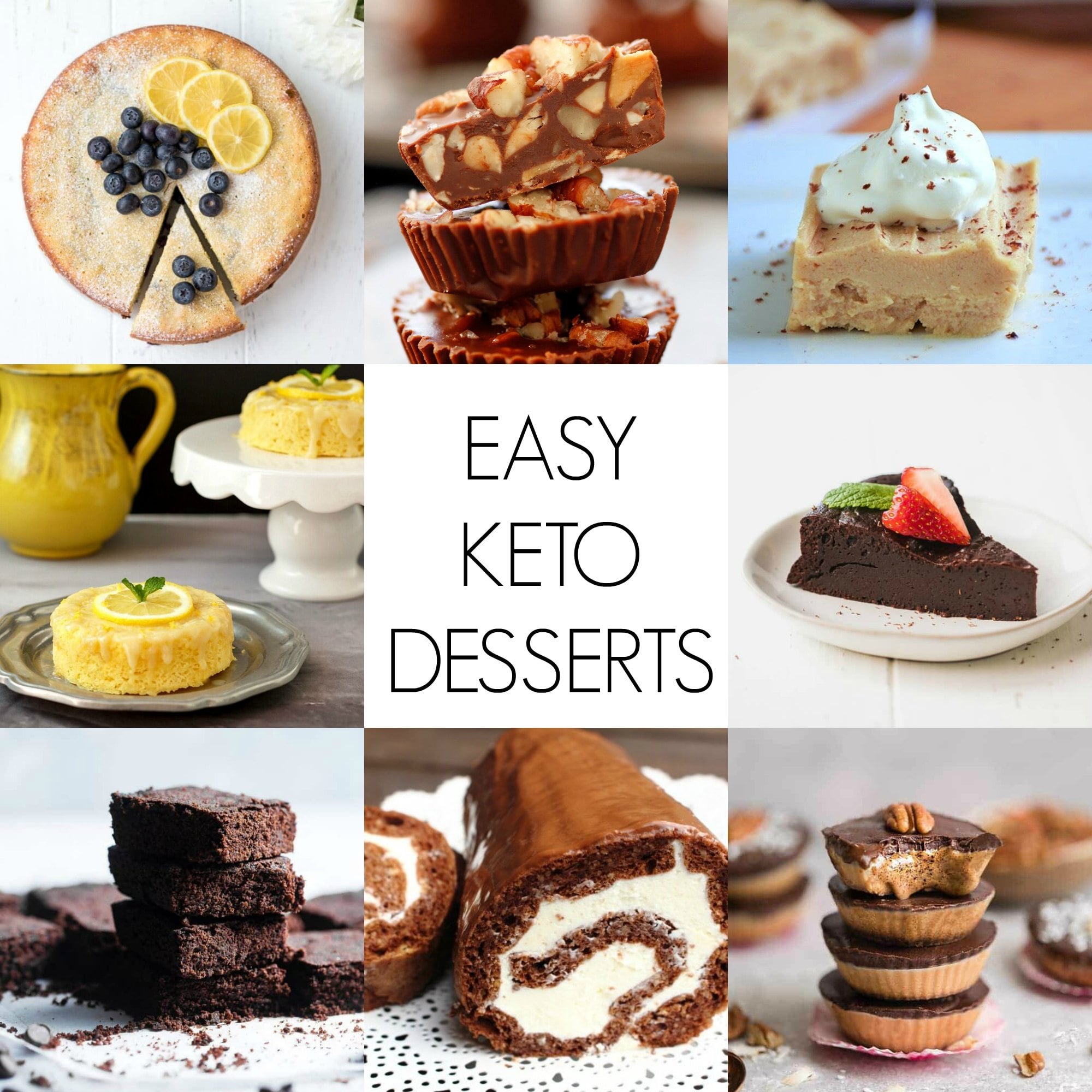 Try these easy Keto desserts to satisfy your sweet tooth. Quick easy keto dessert recipes include ice cream, brownies, cheesecake, fat bombs and more! Try these easy Keto desserts to satisfy your sweet tooth. Quick easy keto dessert recipes include ice cream, brownies, cheesecake, fat bombs and more!