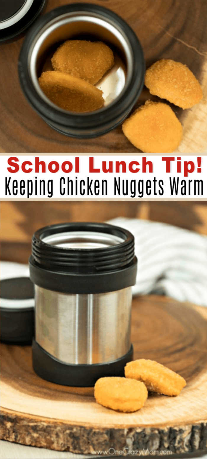 Learn how to keep chicken nuggets warm for school lunch. This simple tip will make packing lunches a breeze. It's quick and easy! This is one of my favorite lunch ideas. You’ll love this tip on how to keep chicken nuggets warm lunch ideas in thermos. This is an easy tip on how to keep nuggets warm in lunch box. #onecrazymom #lunchideas #lunchboxtips Learn how to keep chicken nuggets warm for school lunch. This simple tip will make packing lunches a breeze. It's quick and easy! This is one of my favorite lunch ideas. You’ll love this tip on how to keep chicken nuggets warm lunch ideas in thermos. This is an easy tip on how to keep nuggets warm in lunch box. #onecrazymom #lunchideas #lunchboxtips