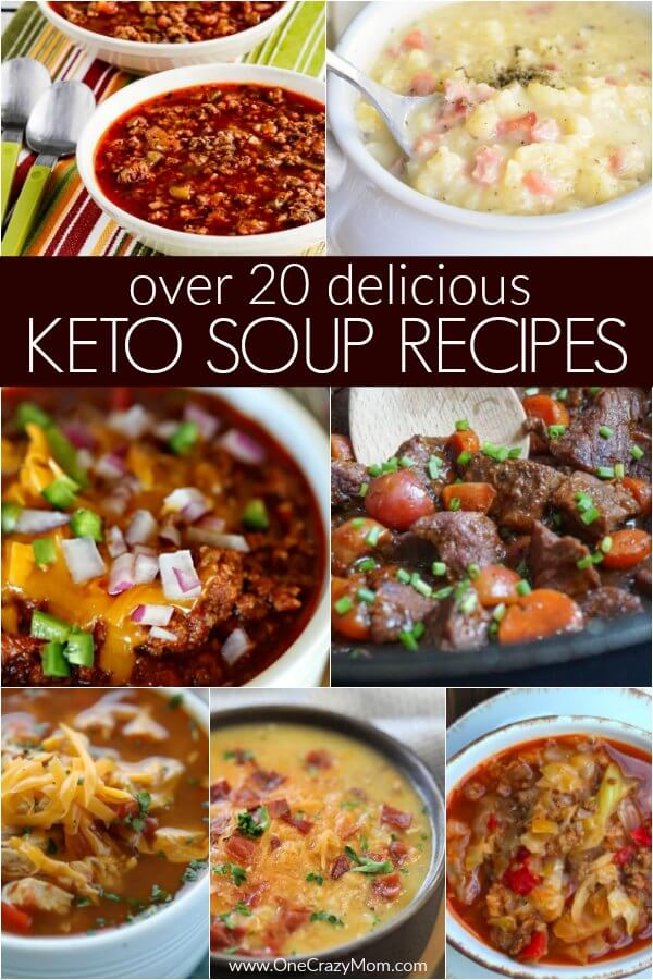 Find over 20 Keto Soup Recipes sure to impress the family. From chili and beef stew to chicken dumplings and more, there is a keto soup for everyone.