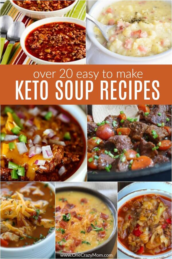 Find over 20 Keto Soup Recipes sure to impress the family. From chili and beef stew to chicken dumplings and more, there is a keto soup for everyone.