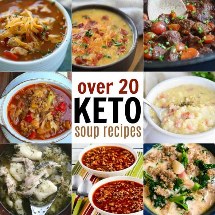 Find over 20 Keto Soup Recipes sure to impress the family. From chili and beef stew to chicken dumplings and more, there is a keto soup for everyone.