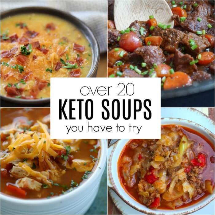 Find over 20 Keto Soup Recipes sure to impress the family. From chili and beef stew to chicken dumplings and more, there is a keto soup for everyone.