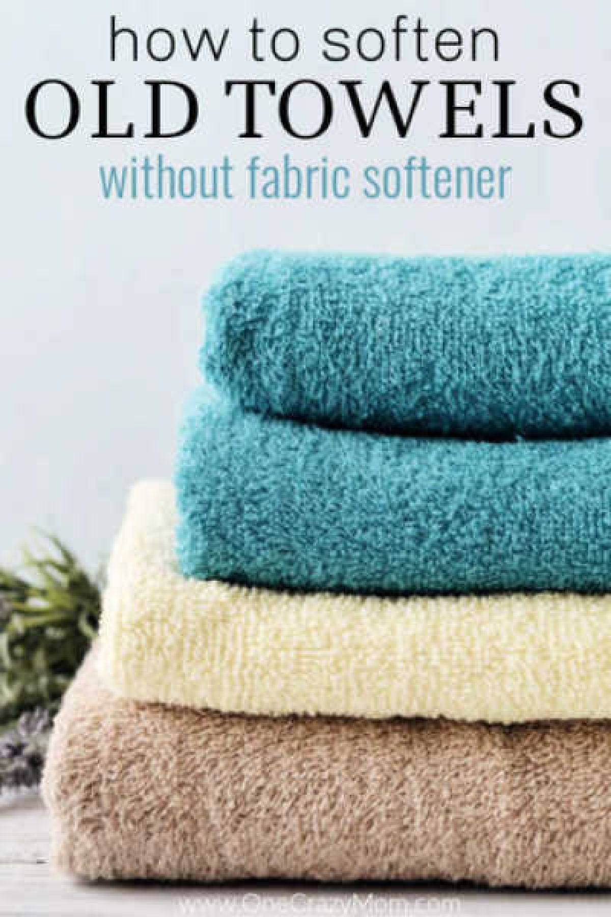 Freshen up old towels when you learn how to soften towels without fabric softener. How to soften towels with these 5 tips. How to remove the mildew smell. Freshen up old towels when you learn how to soften towels without fabric softener. How to soften towels with these 5 tips. How to remove the mildew smell.