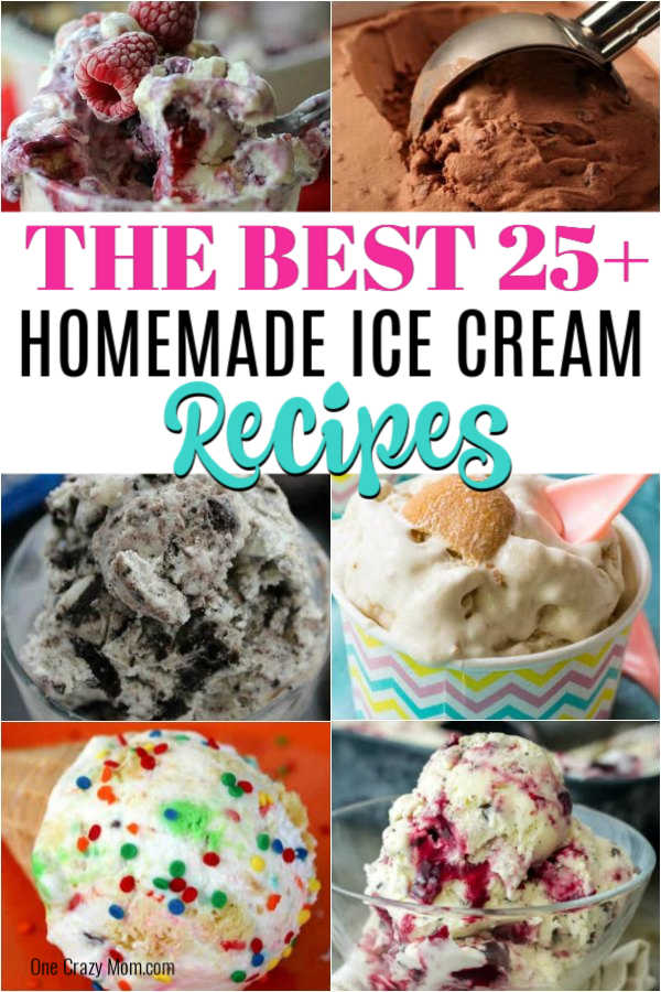 We have 30 of the Best Homemade Ice Cream Recipes you are going to love and are perfect for summer or any season! Give these easy and some healthy recipes a try and enjoy treats all Summer long! #onecrazymom #icecreamrecipes #homemadeicecream We have 30 of the Best Homemade Ice Cream Recipes you are going to love and are perfect for summer or any season! Give these easy and some healthy recipes a try and enjoy treats all Summer long! #onecrazymom #icecreamrecipes #homemadeicecream