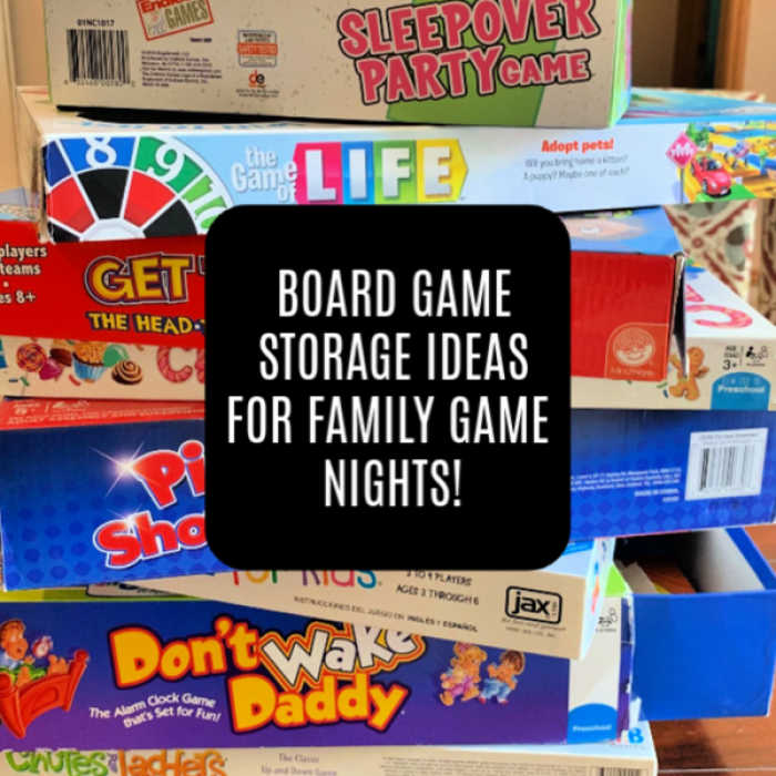 We have 10+ board game storage ideas that will get your games organized. Make game night even more fun when you get your board game collection in order. Stack of board games