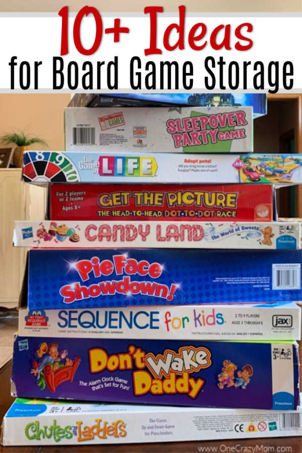 We have 10+ board game storage ideas that will get your games organized. Make game night even more fun when you get your board game collection in order. Stack of board games