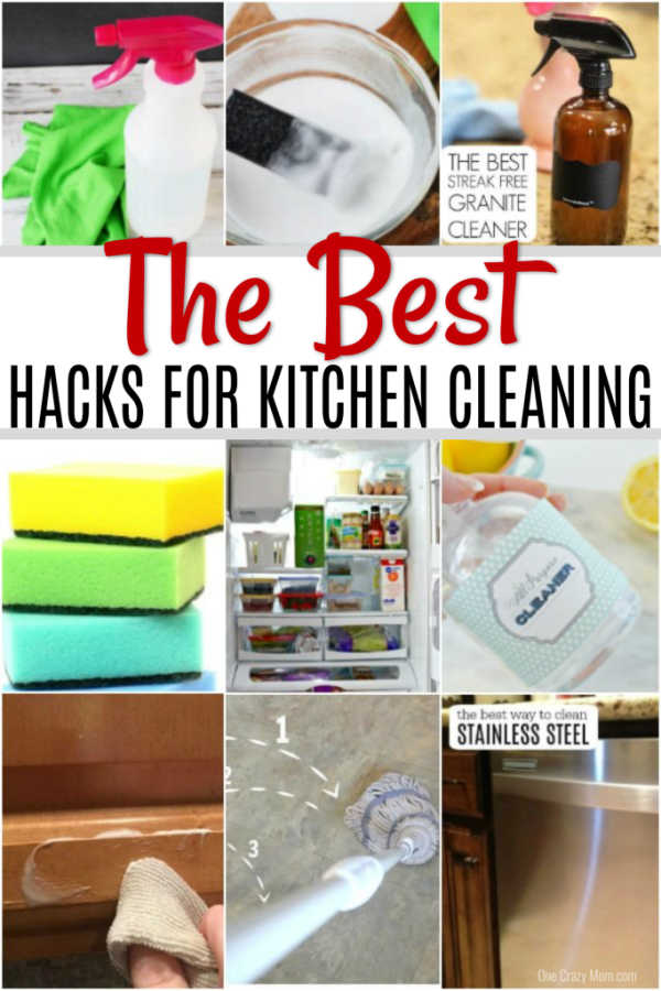 Get your kitchen clean in no time at all with these Kitchen Cleaning Hacks. Find over 15 kitchen cleaning tips to make life easier. Get your kitchen clean in no time at all with these Kitchen Cleaning Hacks. Find over 15 kitchen cleaning tips to make life easier.
